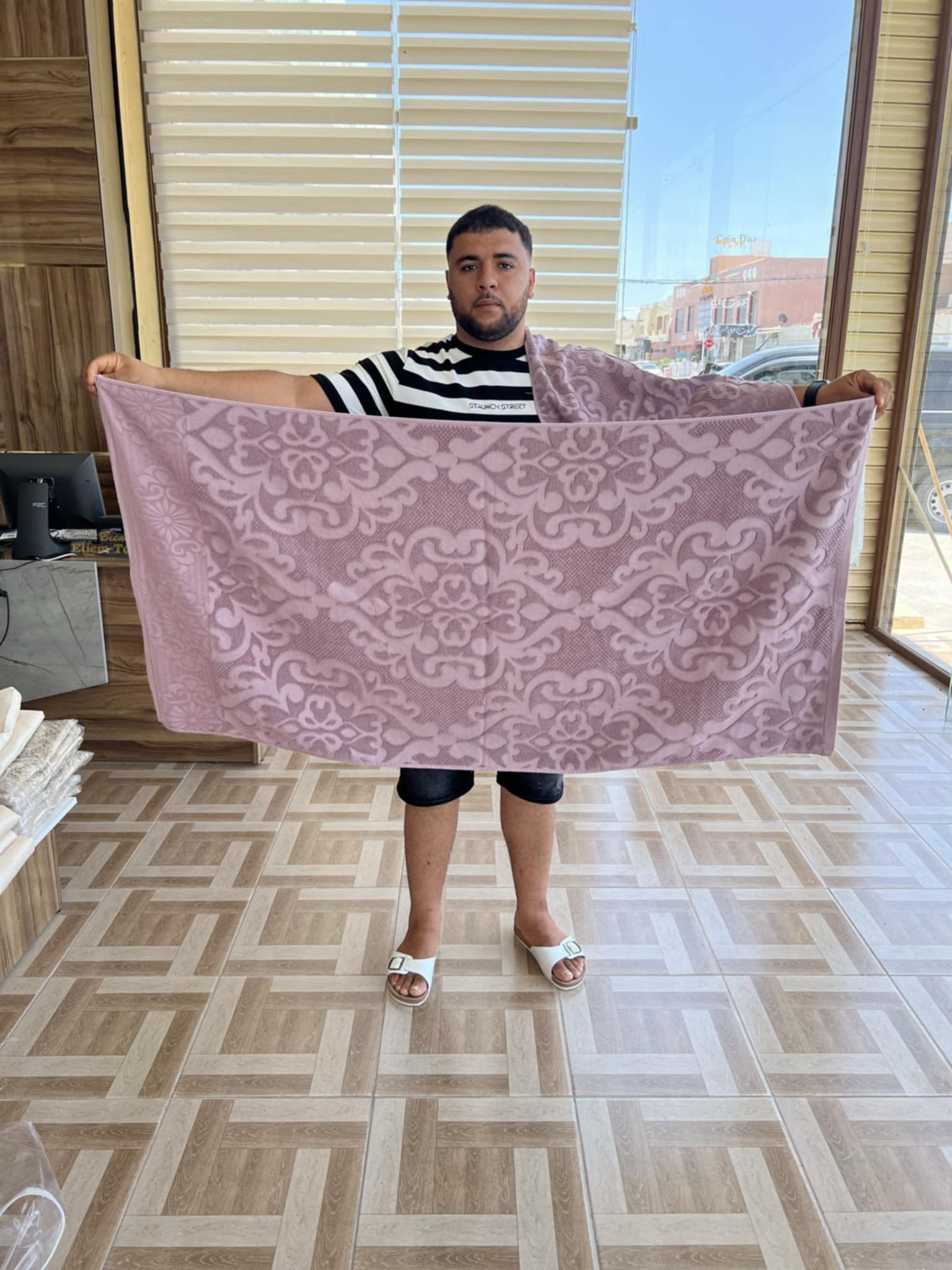 Qualité Coton -بشاكر قطعتين – Violet