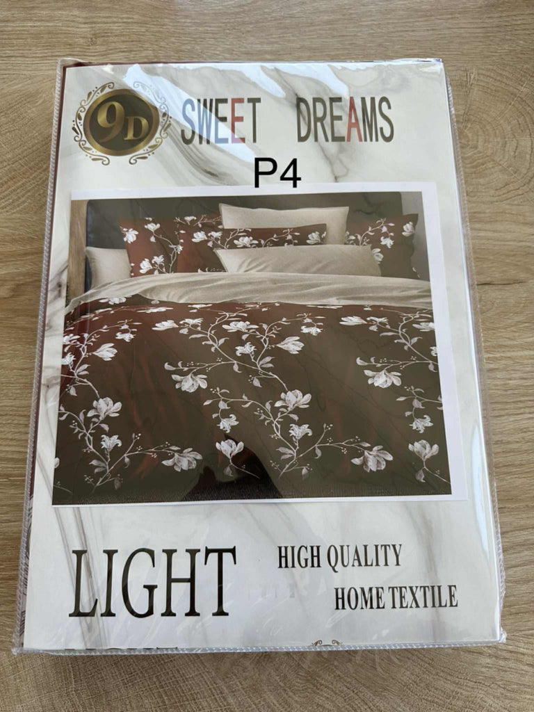 Parure 1 Place et Demi – Motif Fleuri | Drap, Drap Housse Taie d’Oreiller - P4