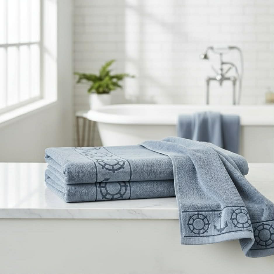 Marina -بشاكر قطعتين بنقشة – Bleu ciel