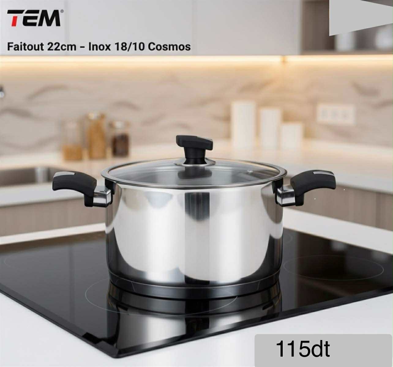 FAITOUT 22CM -INOX 18/10 COSMOS