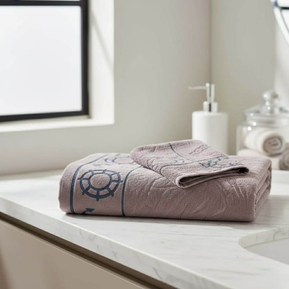 Marina -بشاكر قطعتين بنقشة – Greige