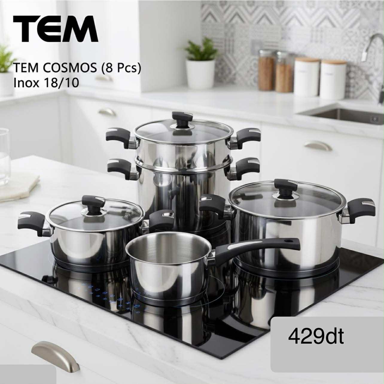 TEM COSMOS 8PCS INOX 18/10