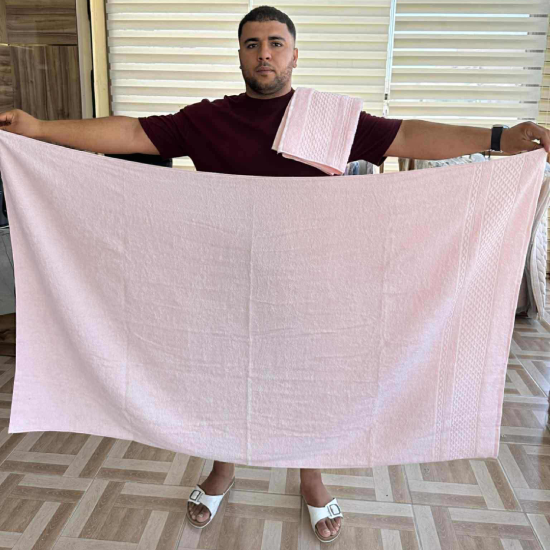 Cottwalles -بشاكر حمام قطعتين – Rose bébé