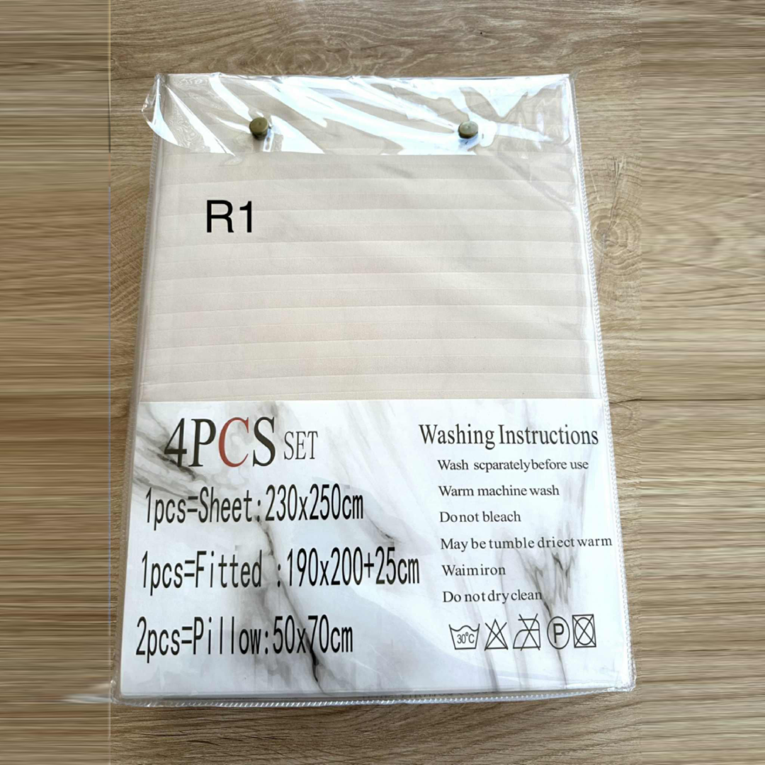 Parure 2 Places – Coton Réel | Drap, Drap Housse & Taies d’Oreiller - R1