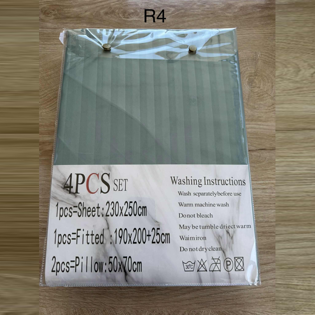 Parure 2 Places – Coton Réel | Drap, Drap Housse & Taies d’Oreiller - R4