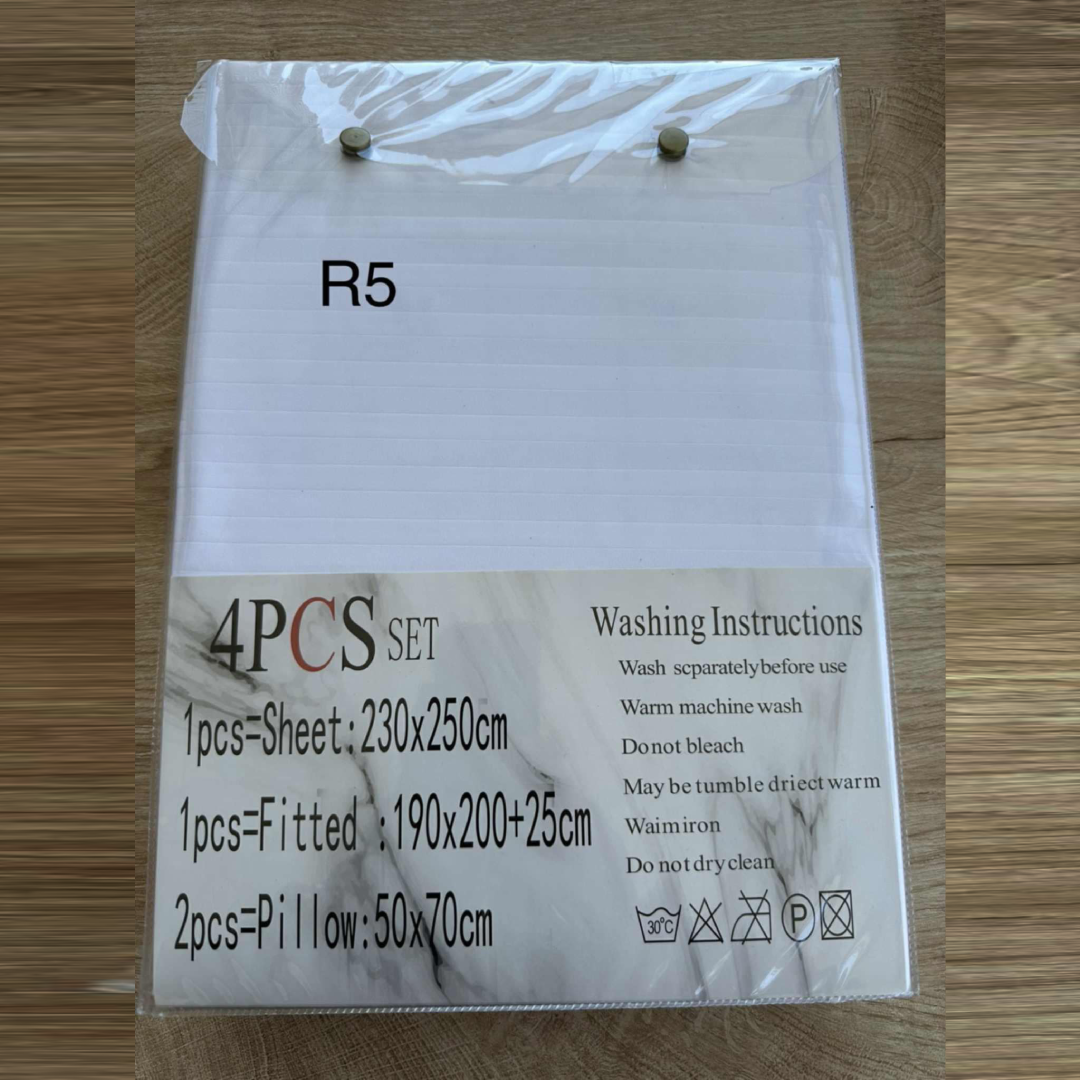 Parure 2 Places – Coton Réel | Drap, Drap Housse & Taies d’Oreiller - R5