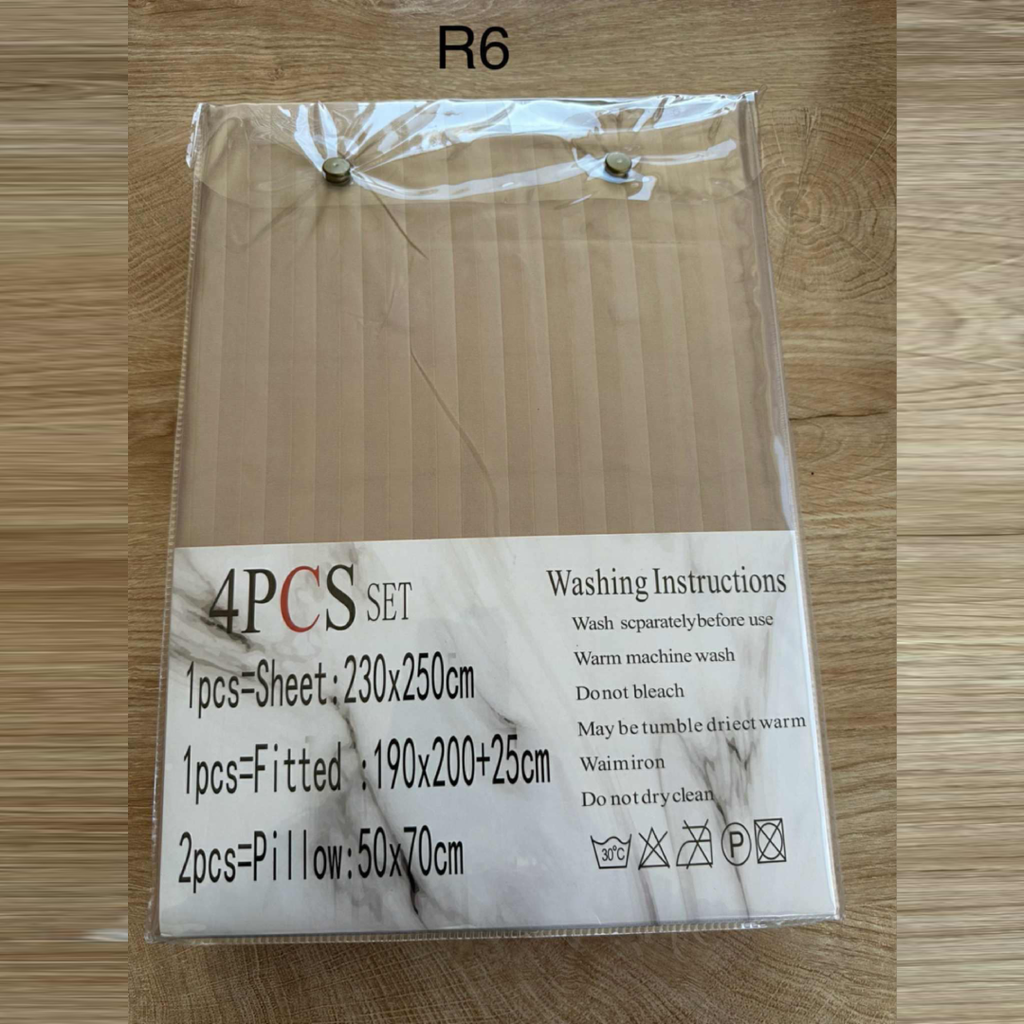 Parure 2 Places – Coton Réel | Drap, Drap Housse & Taies d’Oreiller - R6