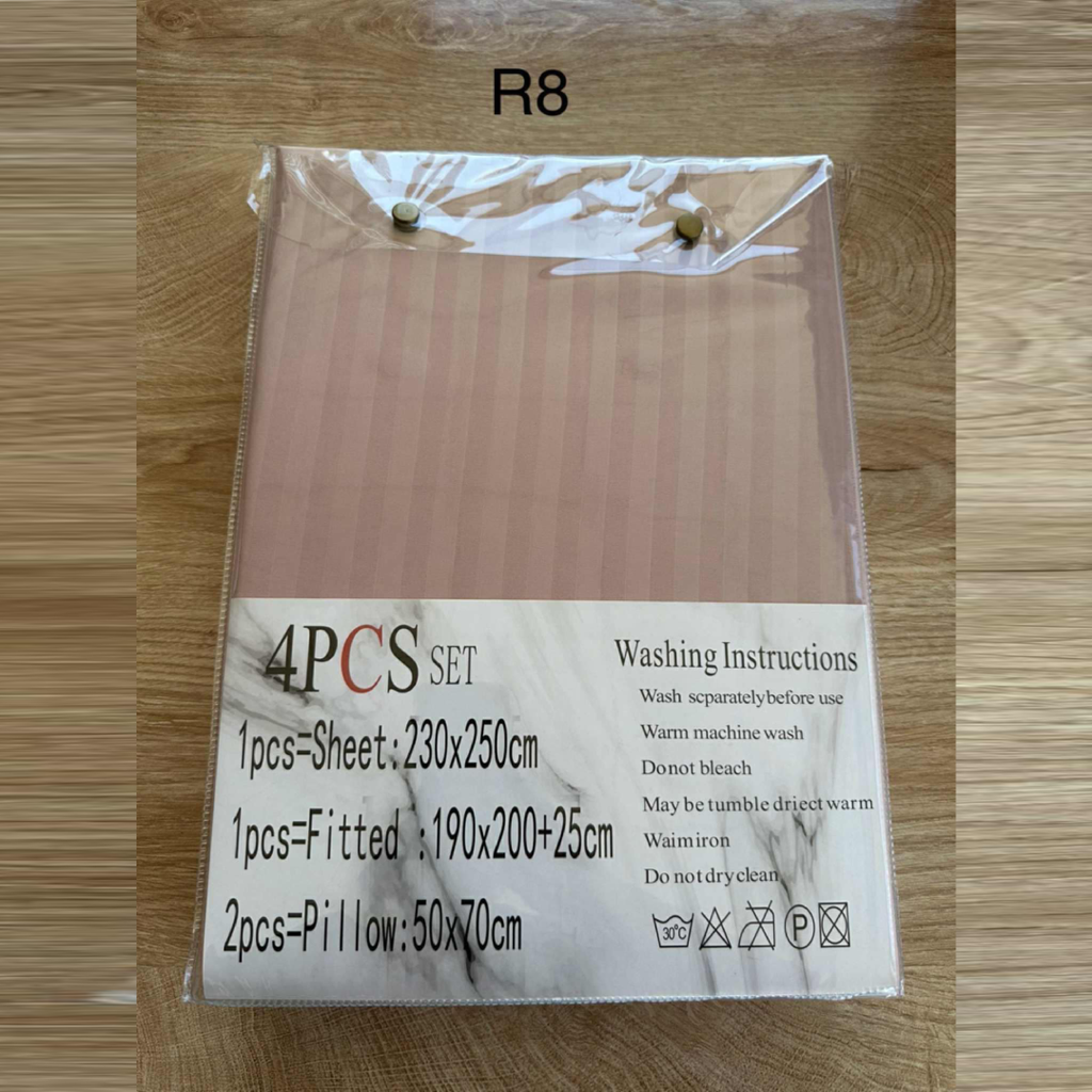 Parure 2 Places – Coton Réel | Drap, Drap Housse & Taies d’Oreiller - R8