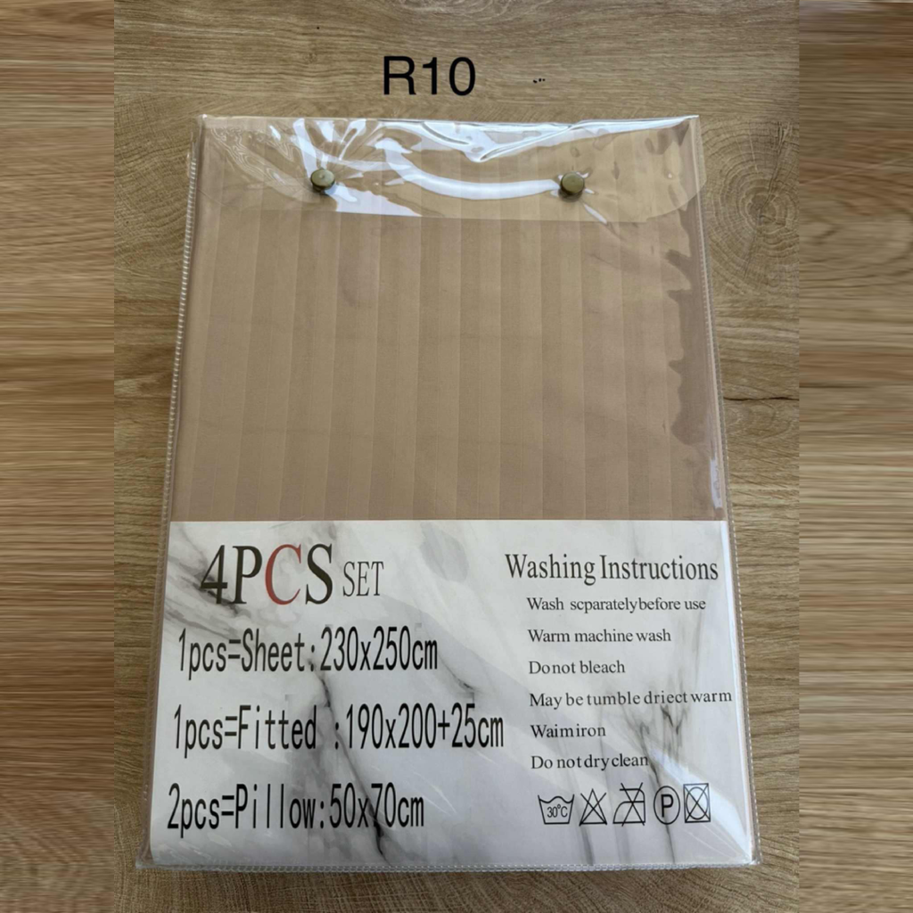 Parure 2 Places – Coton Réel | Drap, Drap Housse & Taies d’Oreiller - R10