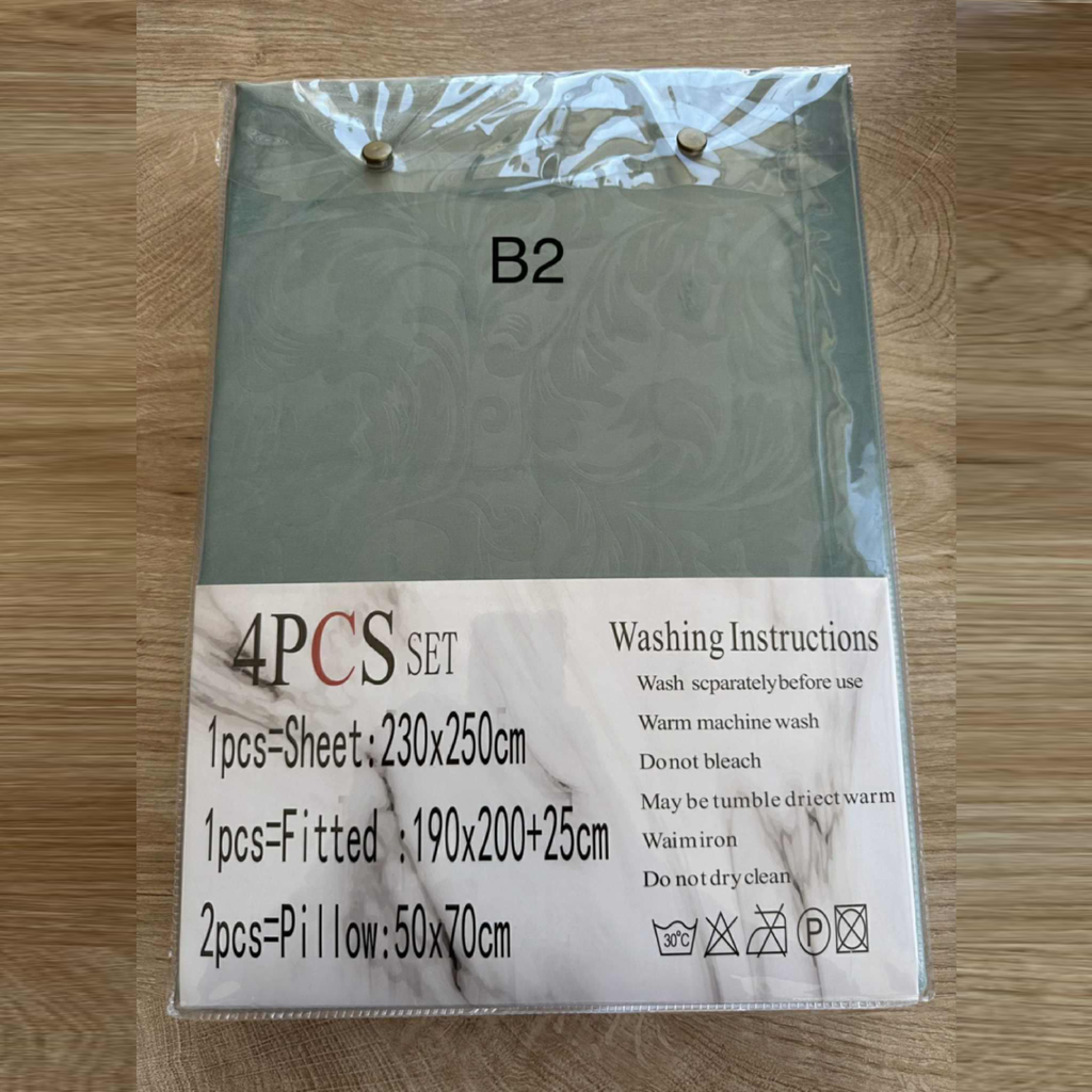 Parure 2 Places – Coton Réel | Drap, Drap Housse & Taies d’Oreiller - B2