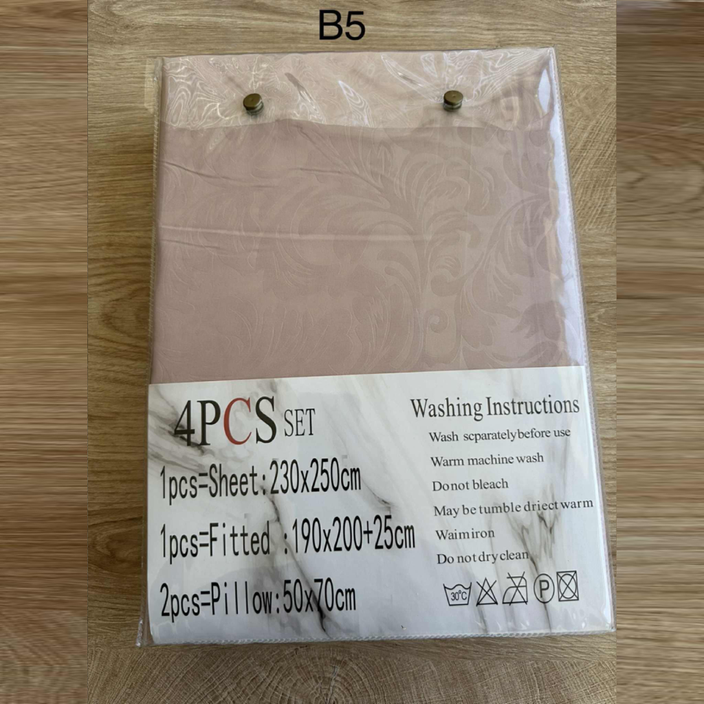 Parure 2 Places – Coton Réel | Drap, Drap Housse & Taies d’Oreiller - B5