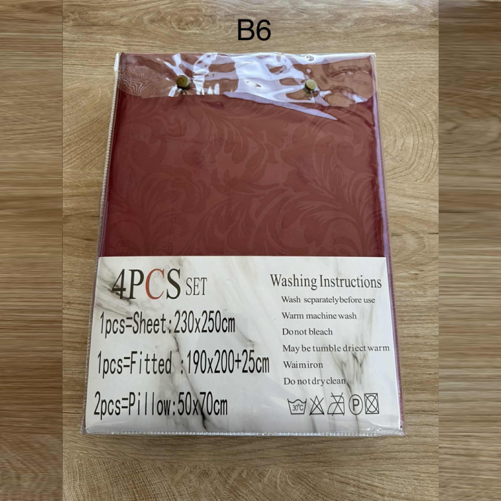 Parure 2 Places – Coton Réel | Drap, Drap Housse & Taies d’Oreiller - B6