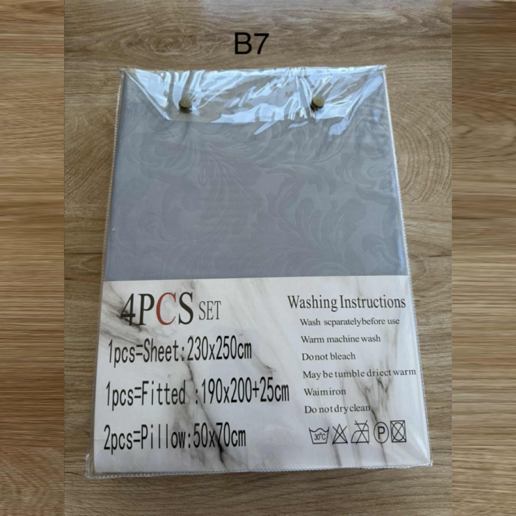 Parure 2 Places – Coton Réel | Drap, Drap Housse & Taies d’Oreiller - B7