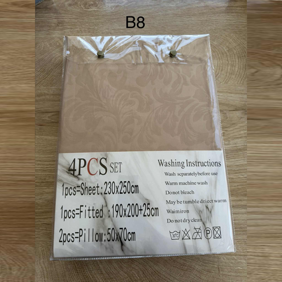 Parure 2 Places – Coton Réel | Drap, Drap Housse & Taies d’Oreiller - B8