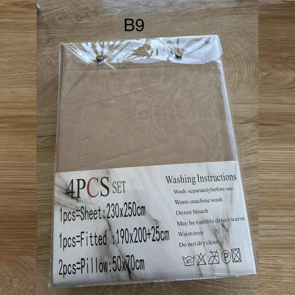 Parure 2 Places – Coton Réel | Drap, Drap Housse & Taies d’Oreiller - B9