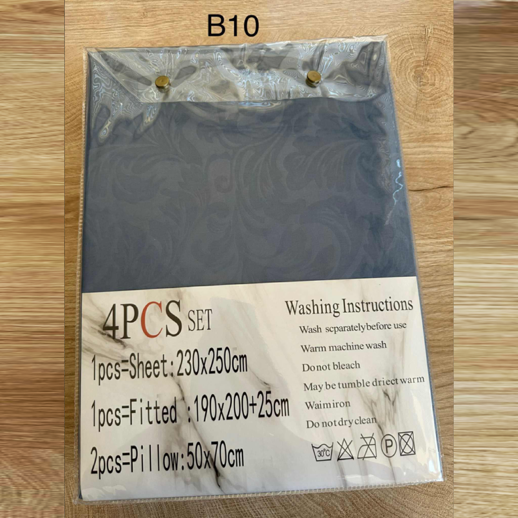 Parure 2 Places – Coton Réel | Drap, Drap Housse & Taies d’Oreiller - B10