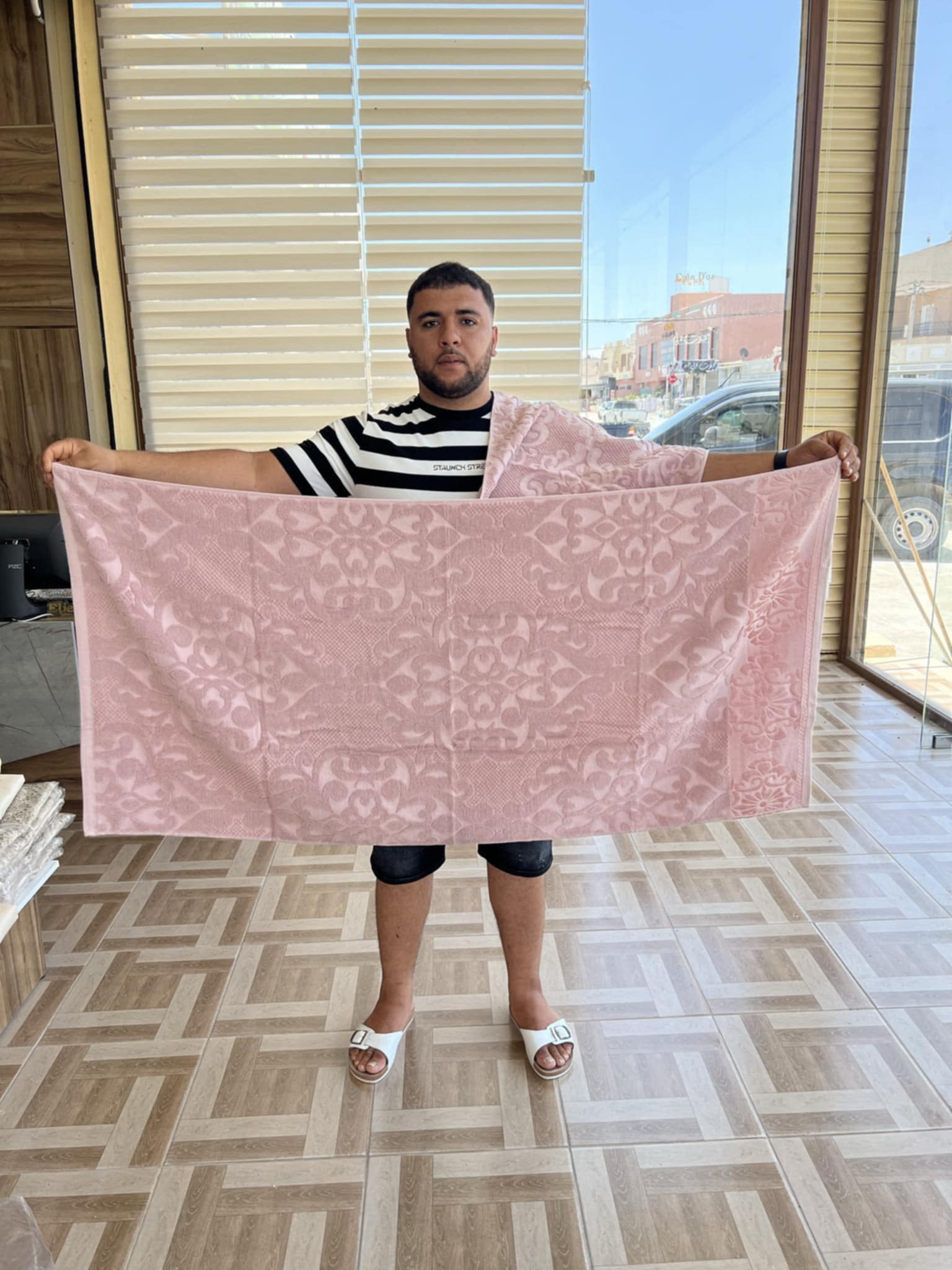 Qualité Coton -بشاكر قطعتين – Saumon