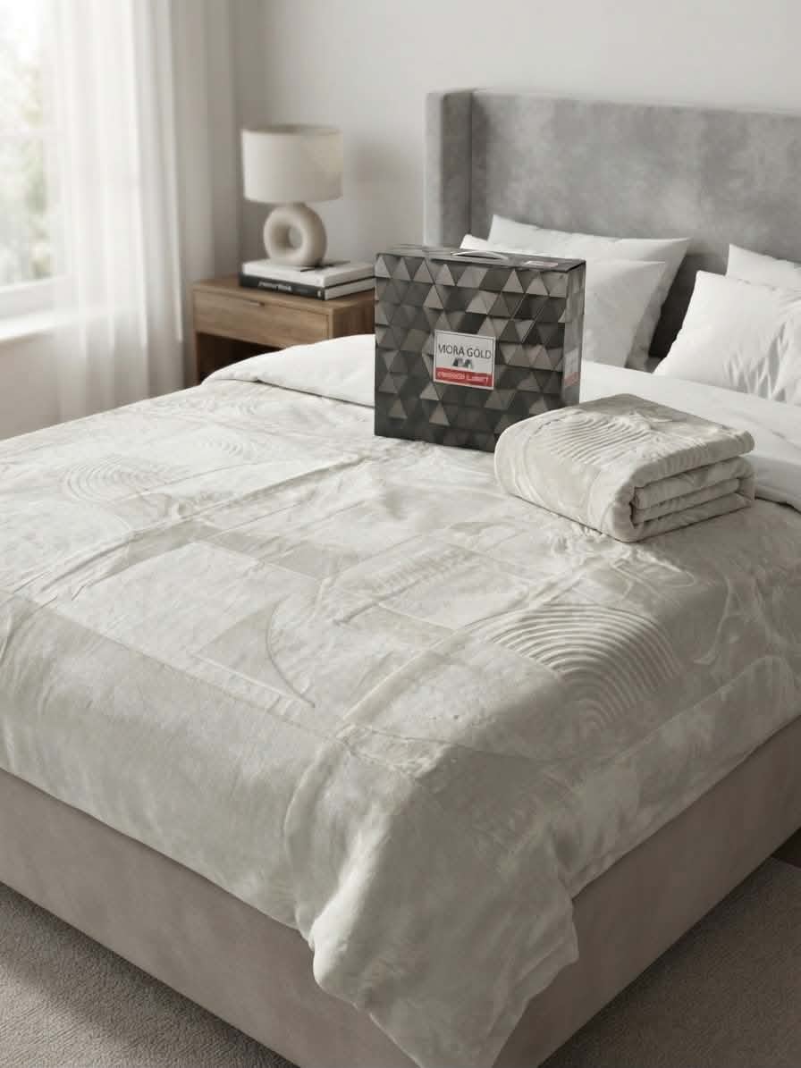 Couverture Mora Gold 220×240/ biege clair