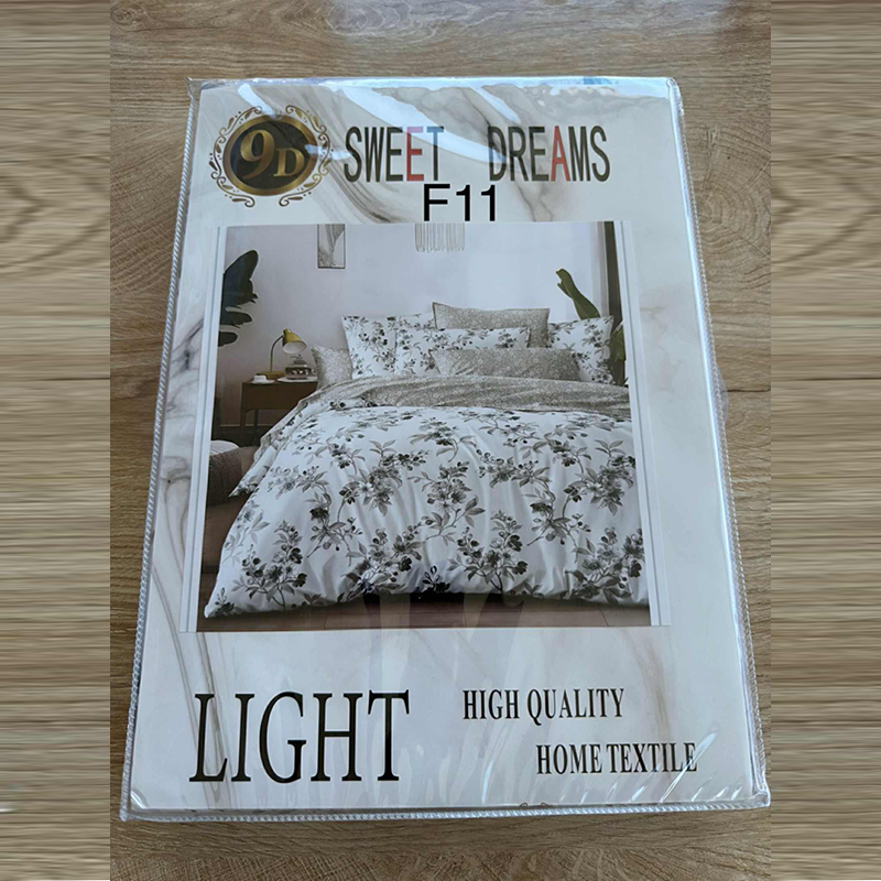 Parure; 2 Place; – Motif Fleuri | Drap, Drap Housse &amp; 2 Taie d’Oreiller[f11