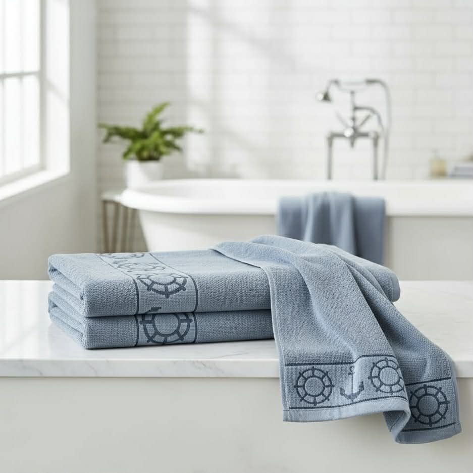 Marina -بشاكر قطعتين بنقشة – bleu ciel