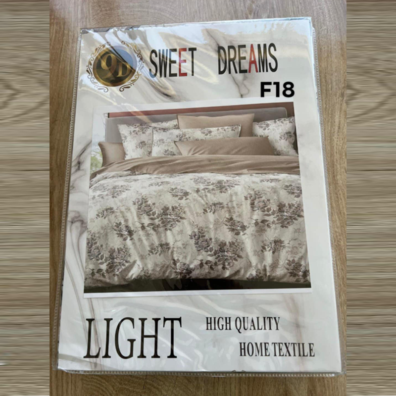 Parure; 2 Place; – Motif Fleuri | Drap, Drap Housse ; 2 Taie d’Oreiller [f18