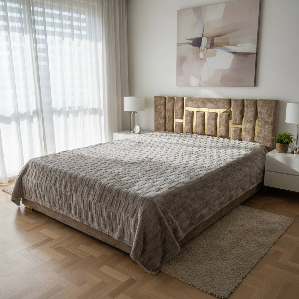 Couverture 2 Places – Fausse Fourrure Lapin  greej | 200 x 230 cm