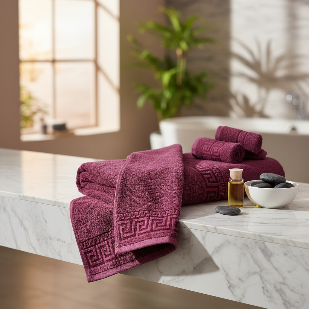 Versace -بشاكر قطعتين بنقشة – Mauve