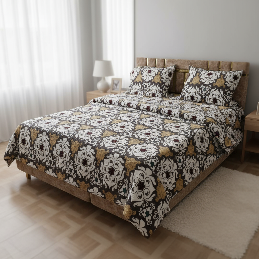 Couverture 2 Places + 2 coussin – Fausse Fourrure; coton F | 200 x 230 cm