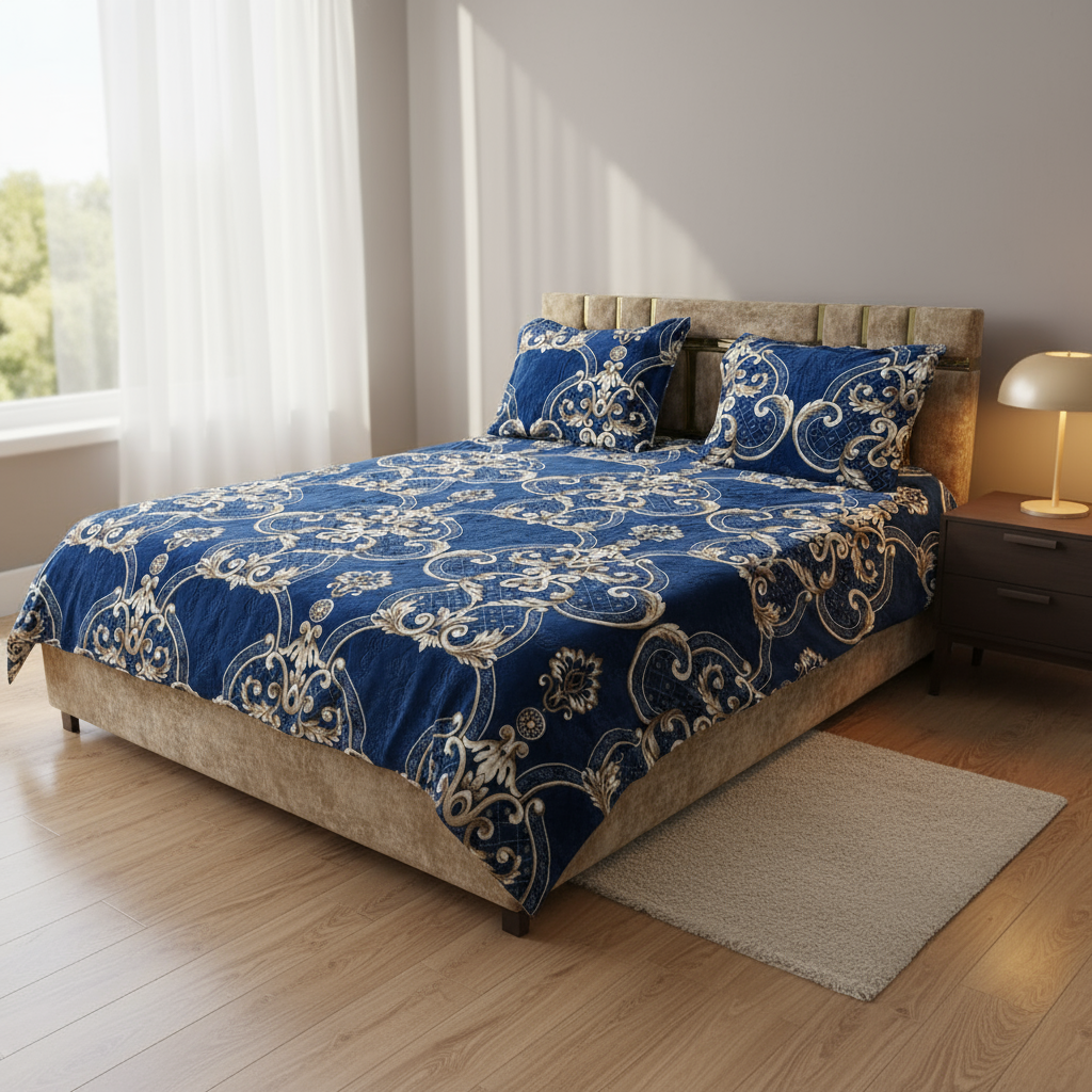 Couverture 2 Places + 2 coussin – Fausse Fourrure; coton K | 200 x 230 cm