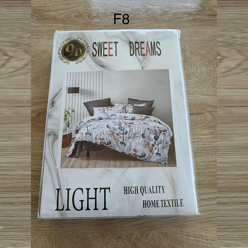 Parure 2 Place; – Motif Fleuri | Drap, Drap Housse &amp; 2 Taie d’Oreiller[f8