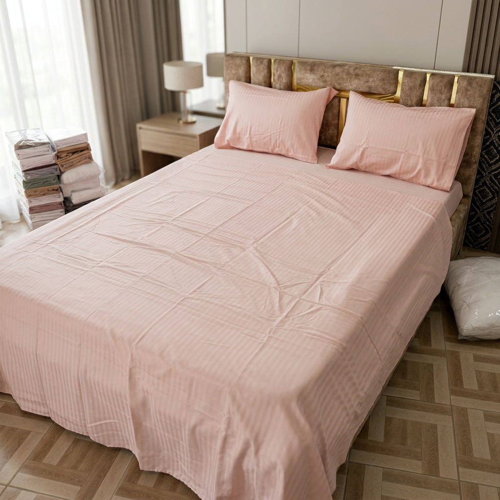 parure 2 place satin seven star / rose