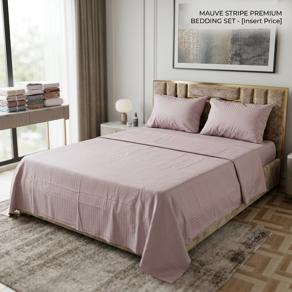 parure 2 place satin seven star / rose violet