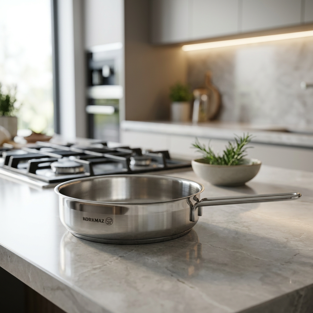 POÊLE KORKMAZ PERLA 24CM INOX