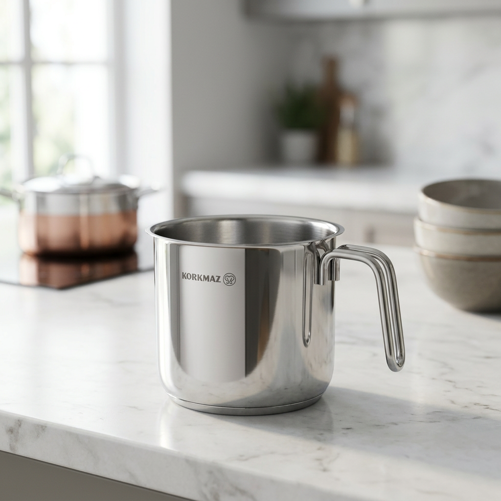 POT À LAIT KORKMAZ PERLA 14CM INOX