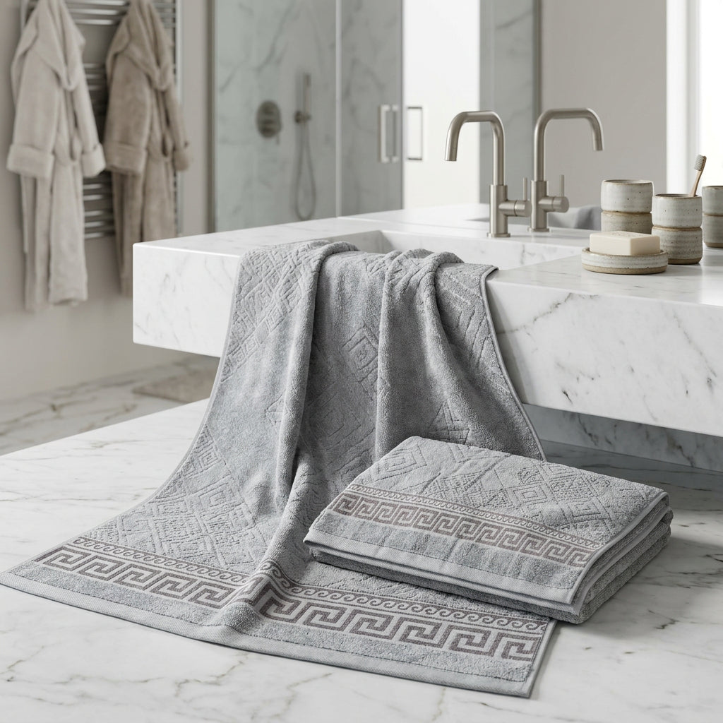 Versace -بشاكر قطعتين بنقشة – gris clair