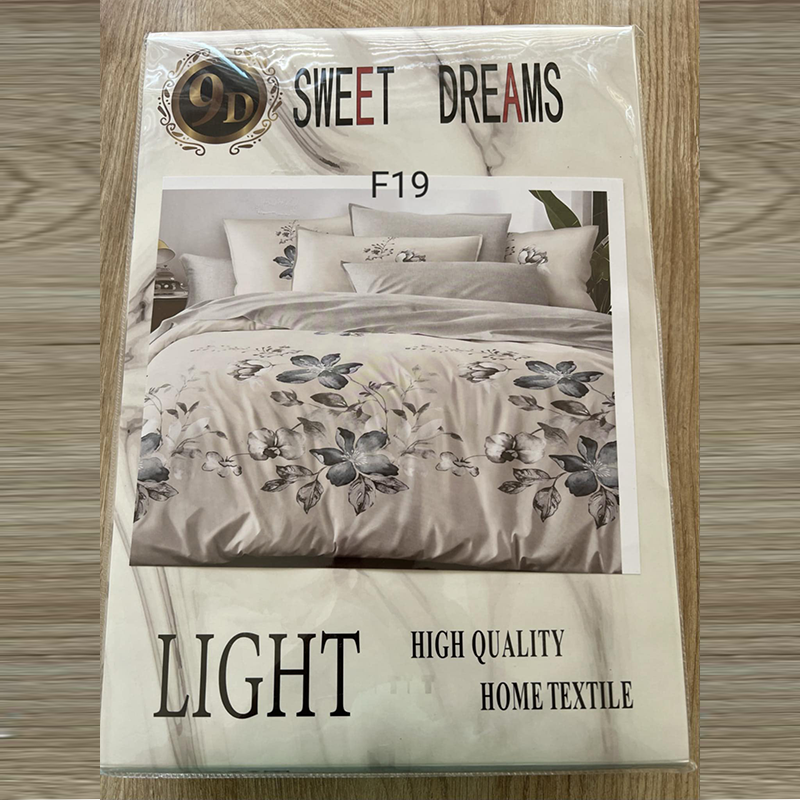 Parure 2 Place; – Motif Fleuri | Drap, Drap Housse &amp; 2 Taie d’Oreiller [f19